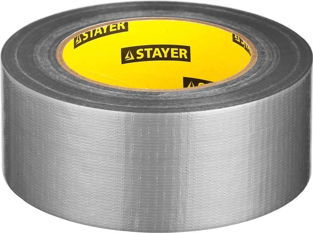 STAYER  48 мм, 45 м, серебристая, армированная лента, Professional (12080-50-50) 12080-50-50