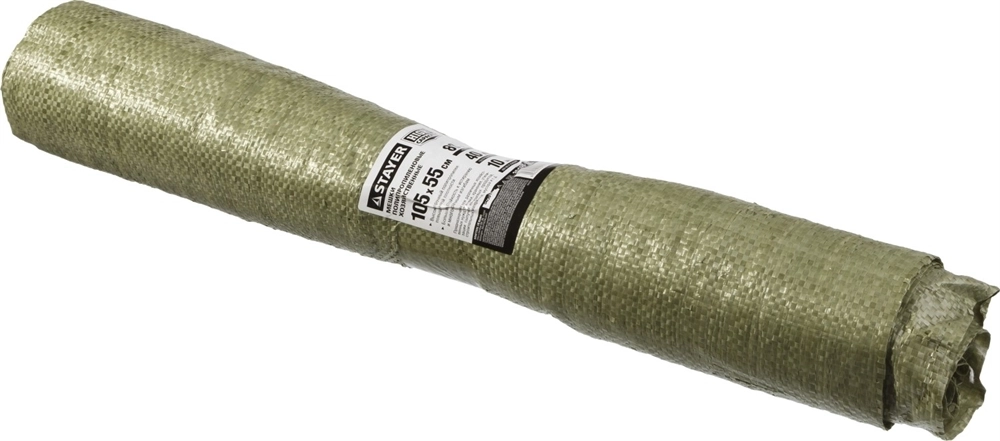 STAYER  HEAVY DUTY, 105 х 55 см, 80 л (40 кг), 10 шт, зеленые, плетеные, хозяйственные, строительные мусорные мешки (39158-105) 39158-105