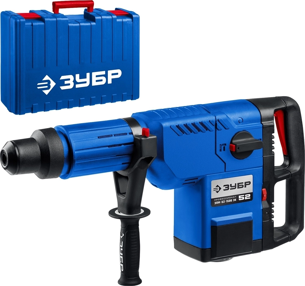 ЗУБР  52 мм, 1500 Вт, перфоратор SDS-Max, Профессионал (ЗПМ-52-1500 ЭК) ЗПМ-52-1500 ЭК
