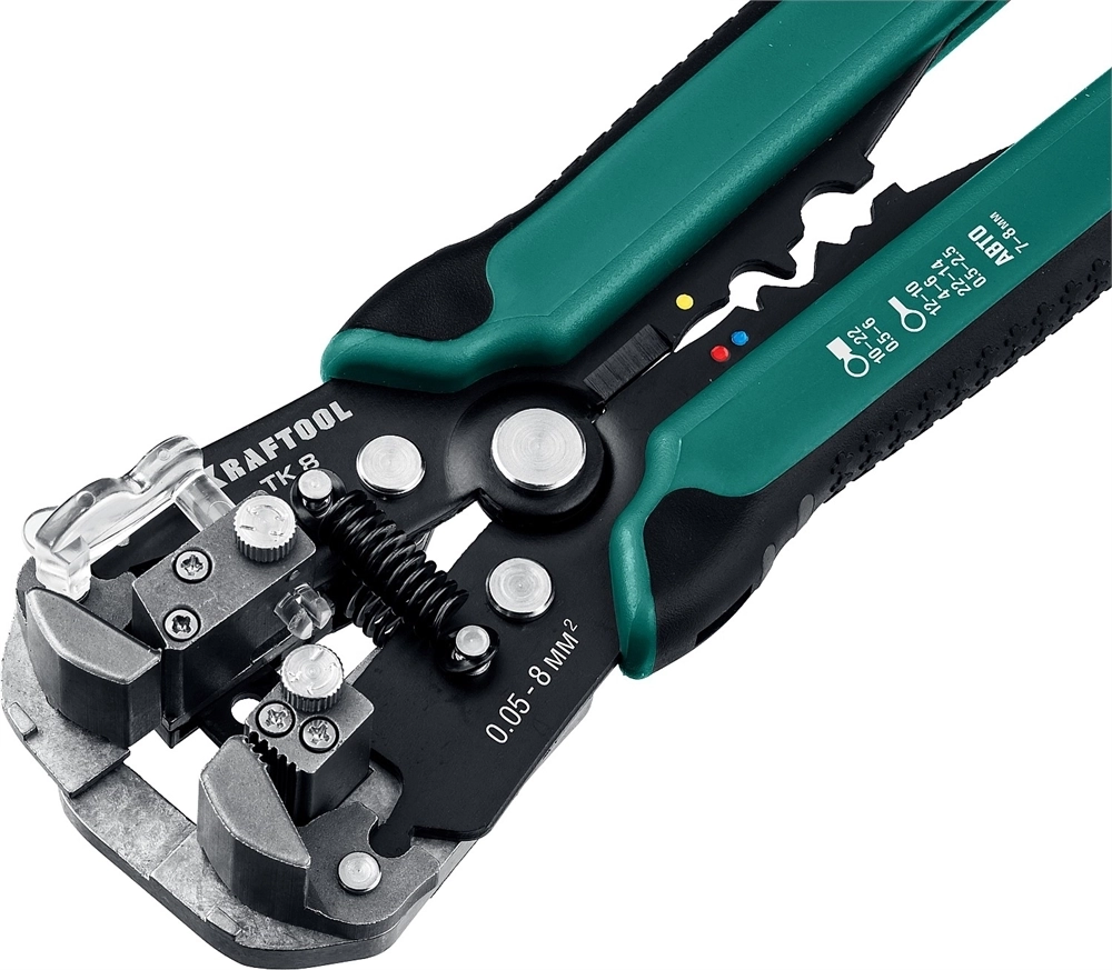 KRAFTOOL  TK-8, 0.05 - 8 мм2, автоматический стриппер (22637) 22637