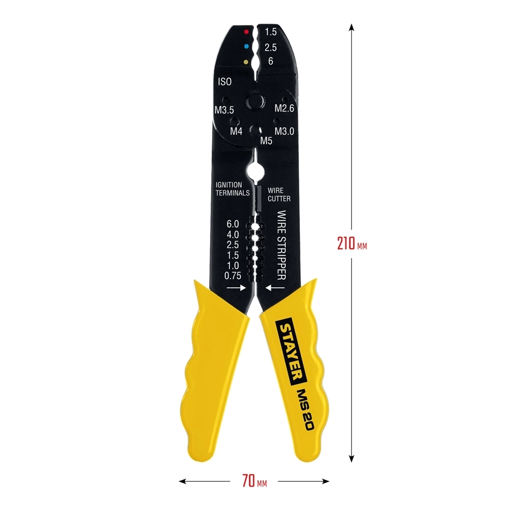 STAYER  MS-20, 0.75 - 6 мм2, многофункциональный стриппер, Professional (2265-21) 2265-21_z01