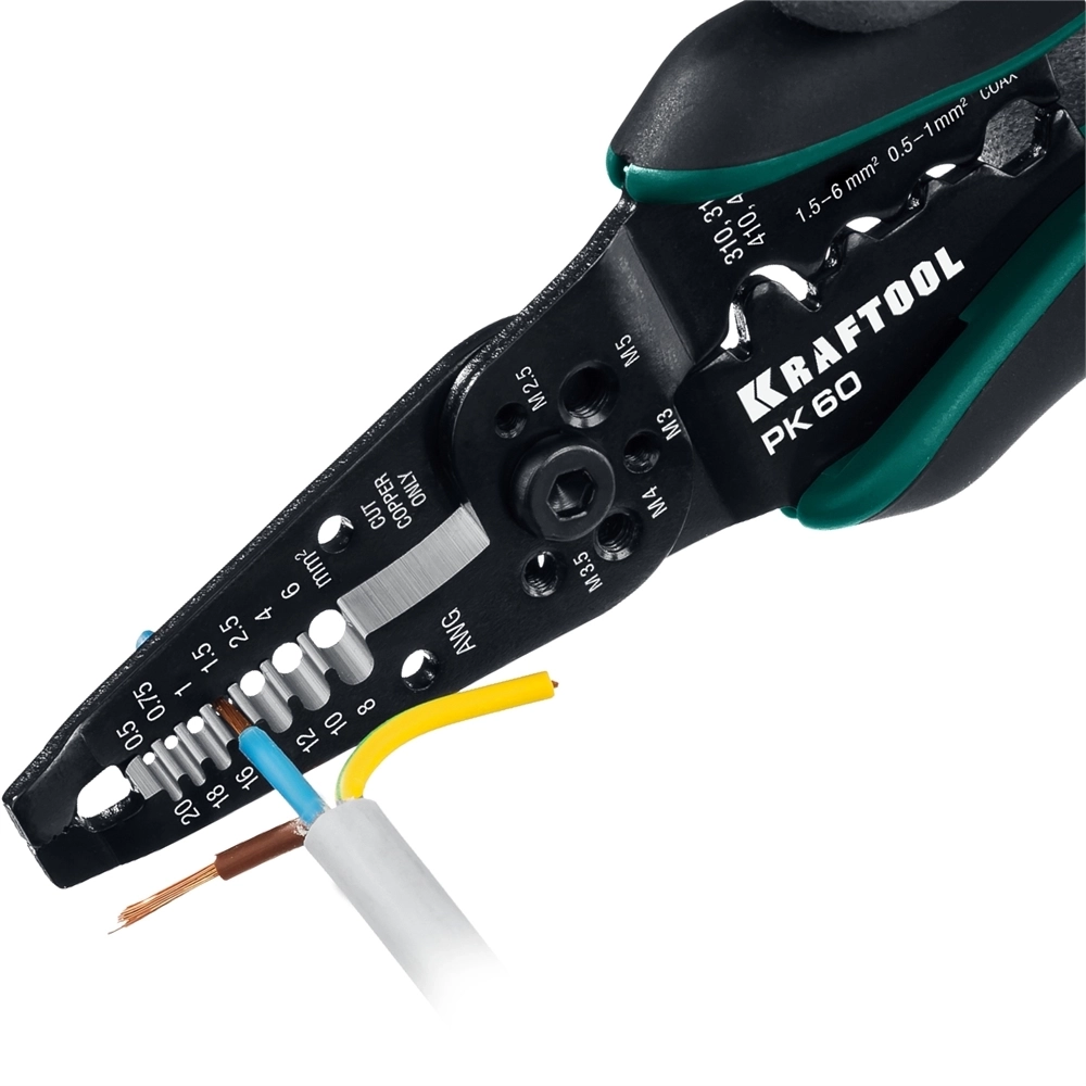 KRAFTOOL  PK-60, 0.5 - 6 мм2, многофункциональный стриппер (22658) 22658