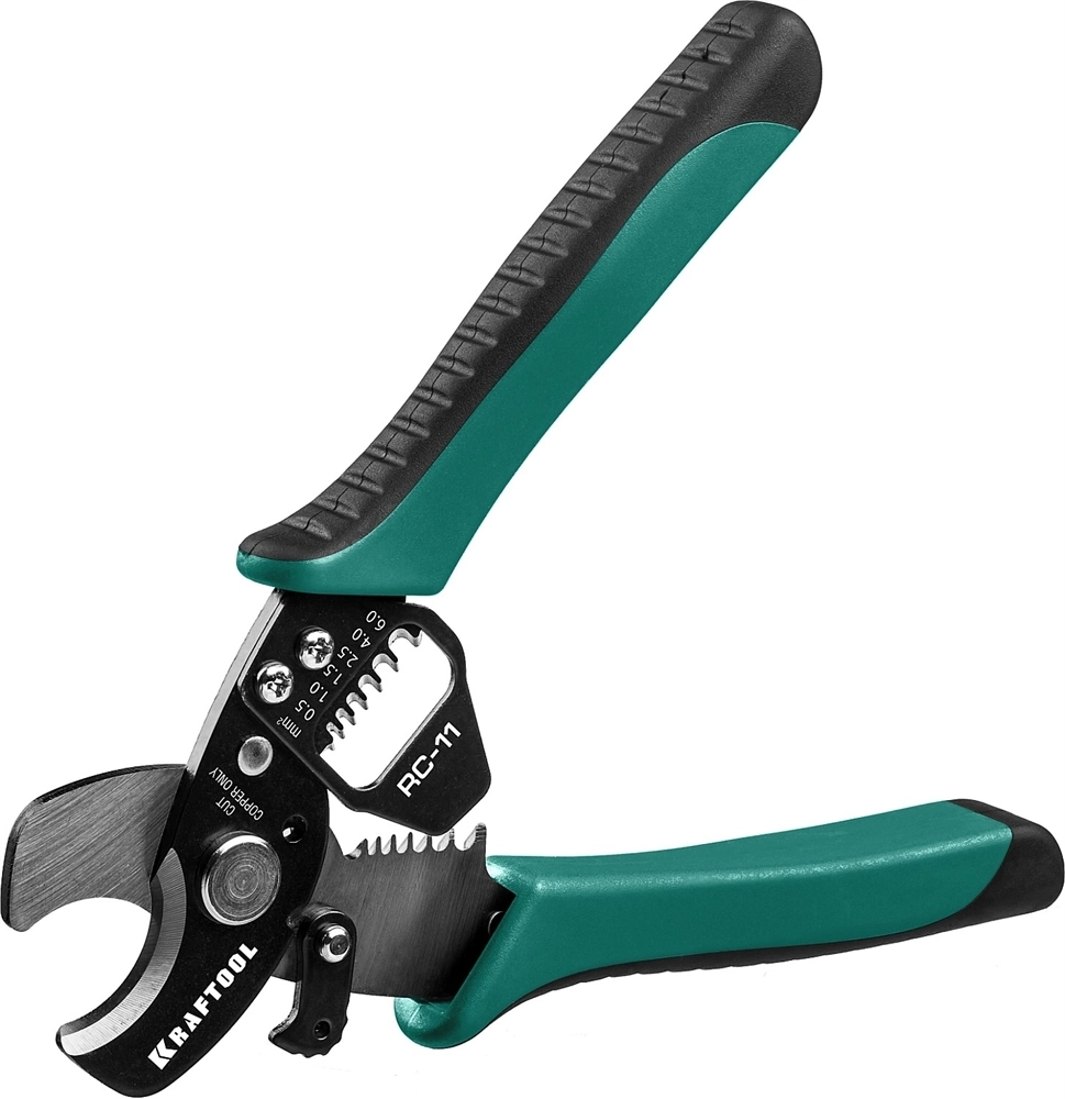 KRAFTOOL  RC-11, 2 в 1, кабельные ножницы (22696-2) 22696-2