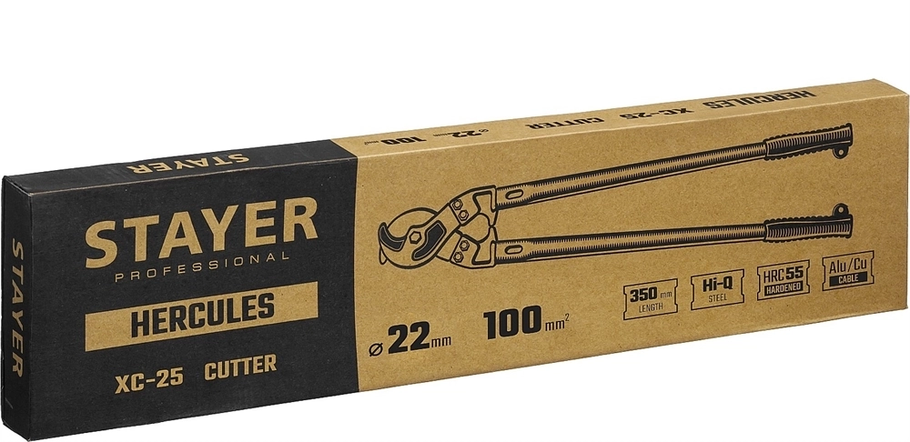 STAYER  Hercules XC-25, d 25 мм, 350 мм, кабелерез, Professional (2334-35) 2334-35