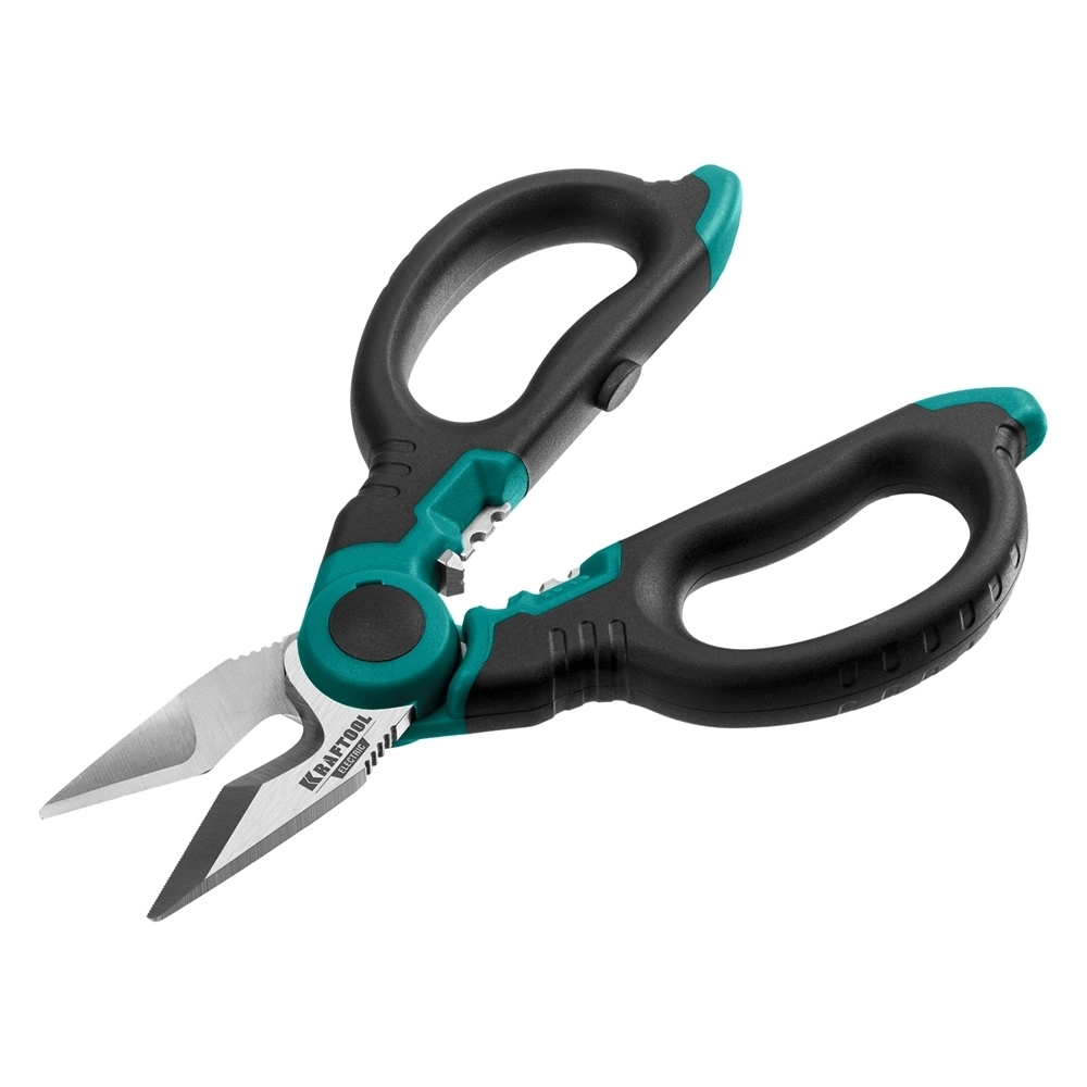 KRAFTOOL  ELECTRIC, 4 в 1, 160 мм, с чехлом, ножницы электрика (23356) 23356