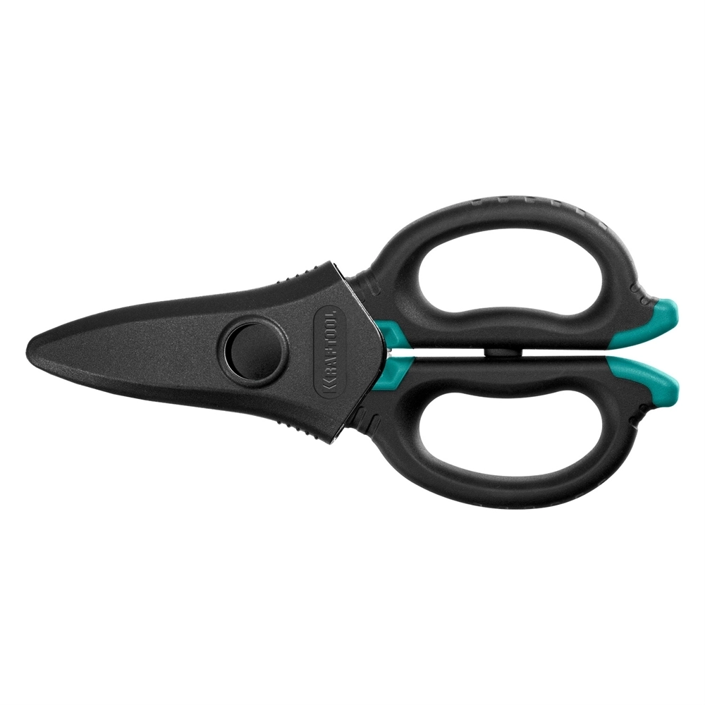 KRAFTOOL  ELECTRIC, 4 в 1, 160 мм, с чехлом, ножницы электрика (23356) 23356