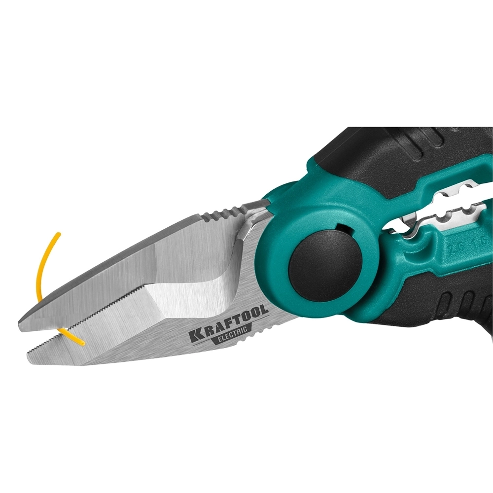 KRAFTOOL  ELECTRIC, 4 в 1, 160 мм, с чехлом, ножницы электрика (23356) 23356