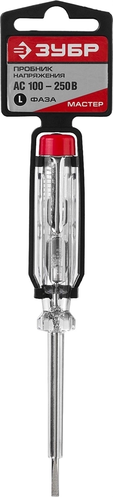 ЗУБР  100 - 250 В, 140 мм, электрический пробник (25725) 25725