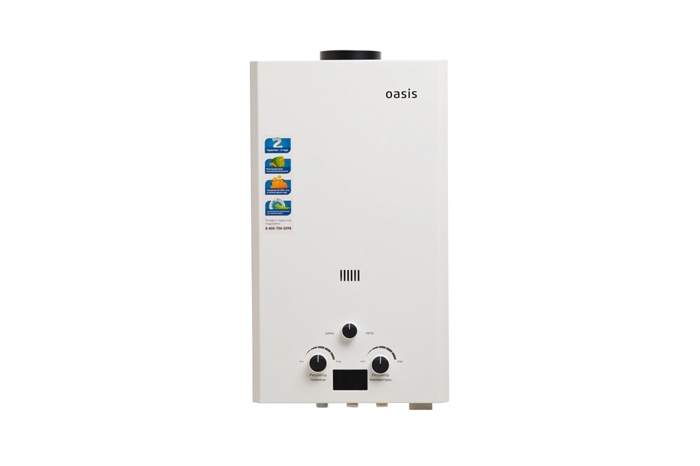 Газовый проточный водонагреватель Oasis серия Standart oasis 1906