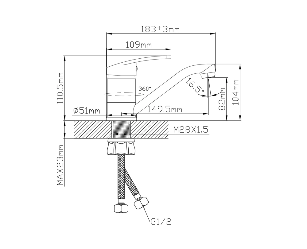 Смеситель L1013GМ oasis 2219