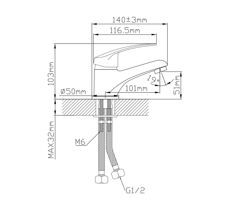 Смеситель L3005MSh_Pab oasis 2244