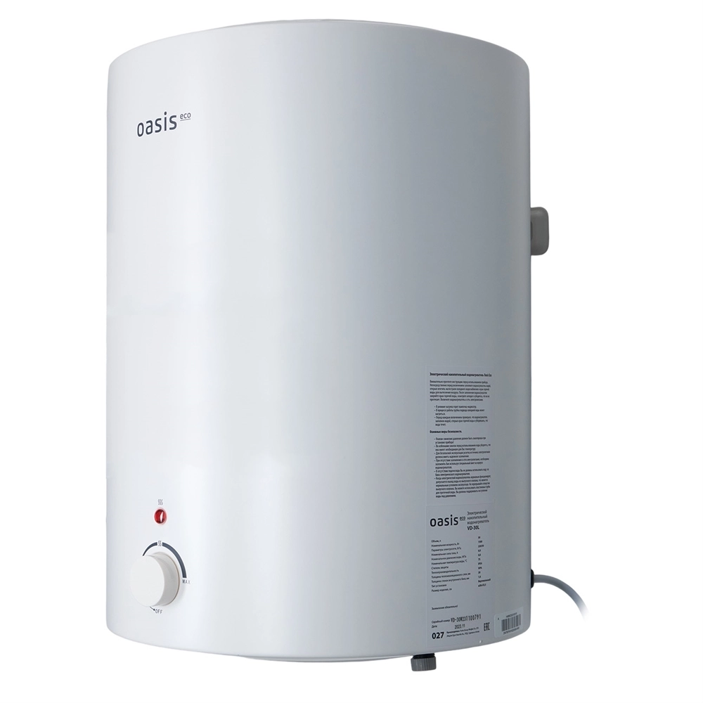 Электрический накопительный водонагреватель Oasis Eco VD-30L oasis 474