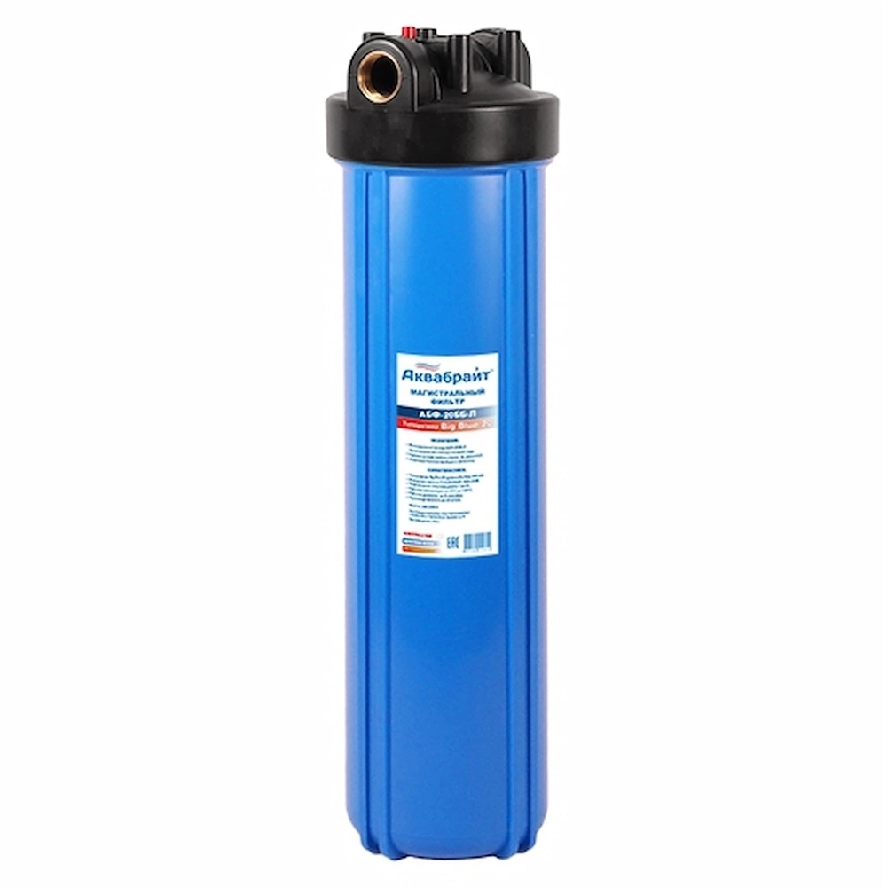 Фильтр д/воды АКВАБРАЙТ АБФ-20ББ-Л BB20", лат.рез. 1" (корпус, ключ) т тт000015127
