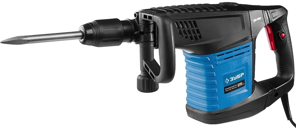 ЗУБР  25 Дж, 1500 Вт, АВТ, отбойный молоток SDS-Max, Профессионал (ЗММ-25-1500 ЭВК) ЗММ-25-1500 ЭВК