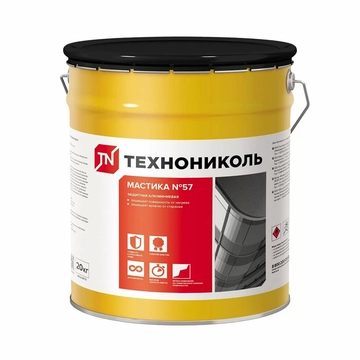 Мастика защитная алюминиевая Технониколь №57 20кг (ведро) GL 166920