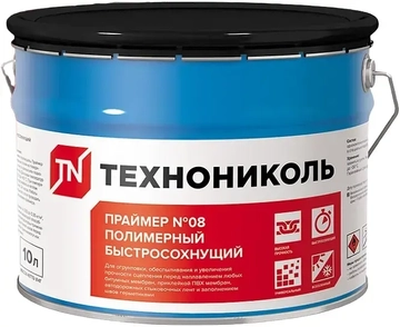 Праймер полимерный Технониколь №8 быстросохнущий 10л (ведро) GL 446462