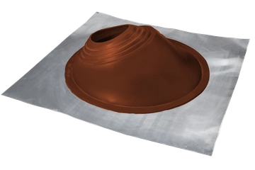 Проходной элемент (мастер флеш) угловой №3.1 (280-460мм) +185 EPDM (металлический неокрашенный фланец) терракот GL 457694
