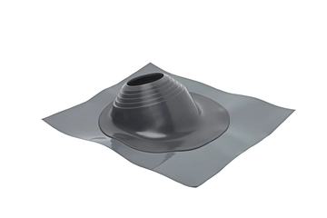 Проходной элемент (мастер флеш) угловой №3.1 (280-460мм) +240 силиконовый (металлический окрашенный фланец) серый GL 457861