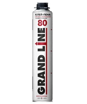 Клей-пена профессиональная универсальная Grand Line 80, 750мл, 840г GL 289322
