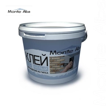 Клей для изделий из гипса Monte Alba (ведро 4,0кг) GL 384144