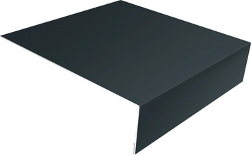 Планка околооконная простая 200х75 Grand Line 0,5 Rooftop Бархат RAL 7016 антрацитово-серый (2м) GL 523003