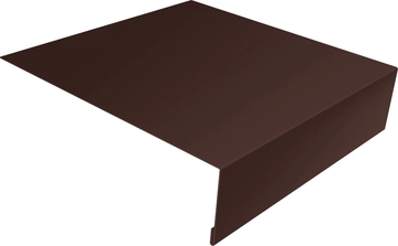 Планка околооконная простая 200х50 Grand Line 0,45 ПЭ двухсторонний с пленкой RAL 8017 шоколад (2м) GL 669201