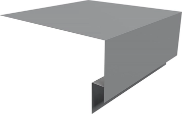 Планка околооконная сложная 200х75х18 (j-фаска) Grand Line 0,5 ПЭ с пленкой RAL 7004 сигнальный серый (2м) GL 628605