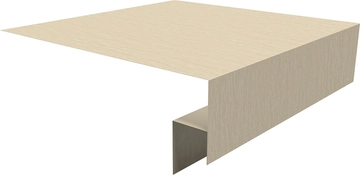 Планка околооконная сложная 200х50х18 (j-фаска) Grand Line 0,45 Принт Элит Молочное дерево TwinColor (3м) GL 518572