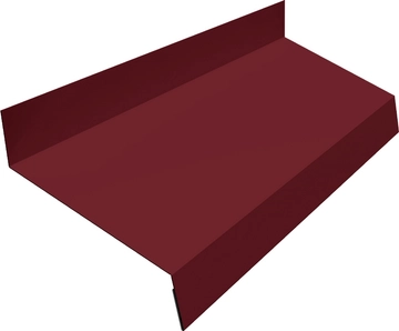 Отлив простой 70 Grand Line 0,45 ПЭ двухсторонний с пленкой RAL 3005 красное вино (2м) GL 717789