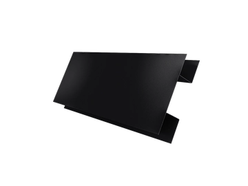 Планка H-образная Блок-хаус новый Grand Line 0,5 Velur RAL 9005 черный (3м) GL 551207