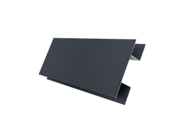 Планка H-образная Экобрус Grand Line 0,5 PurPro с пленкой RAL 7024 мокрый асфальт (3м) GL 561023