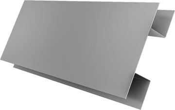 Планка H-образная стыковочная сложная Grand Line 0,4 ПЭ с пленкой RAL 7004 сигнальный серый (2м) GL 626286