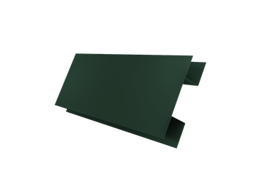 Планка H-образная Блок-хаус новый Grand Line 0,45 ПЭ двухсторонний с пленкой RAL 6005 зеленый мох (3м) GL 660710