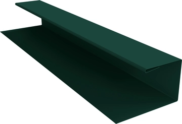 Планка П-образная Блок-хаус новый Grand Line 0,45 ПЭ двухсторонний с пленкой RAL 6005 зеленый мох (3м) GL 660670
