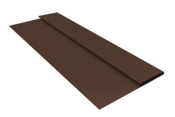 Планка стартовая Блок-хаус новый Grand Line 0,45 Drap TwinColor RAL 8017 шоколад (2м) GL 565220