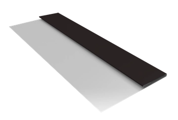 Планка стартовая Блок-хаус новый Grand Line 0,45 ПЭ с пленкой RAL 9005 черный (2м) GL 660920