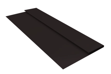Планка стартовая Блок-хаус новый Grand Line 0,45 Drap ТХ двухсторонний RAL 9005 черный (3м) GL 660937