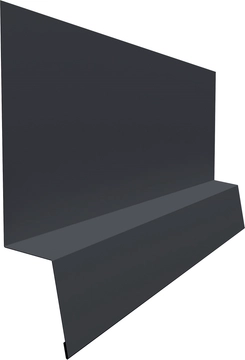 Планка начальная фальц Grand Line 0,45 Drap ТХ двухсторонний RAL 7024 мокрый асфальт (2м) GL 720062