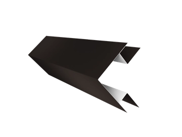 Планка угла внешнего сложного Экобрус Grand Line 0,5 Drap ТХ RR 32 темно-коричневый (2м) GL 576863