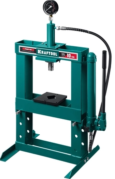 KRAFTOOL  PMP-10, 10 т, гидравлический пресс с гидронасосом и манометром (43472-10) 43472-10