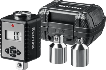 KRAFTOOL  GRAND, 1/2″, 40 - 200 Н·м, динамометрический адаптер с переходниками (64044-200) 64044-200