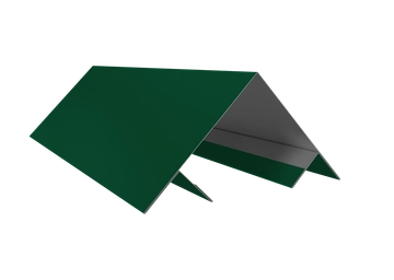 Планка угла внешнего составная верхняя Экобрус Grand Line 0,5 ПЭ слим с пленкой RAL 6005 зеленый мох (3м) GL 775749