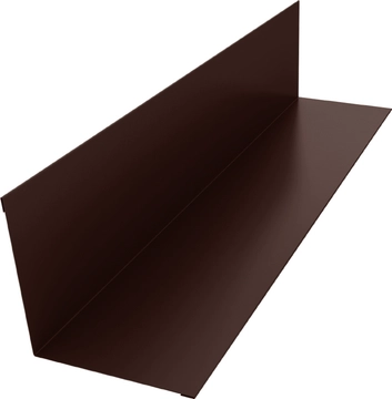 Угол внутренний 110х110 Grand Line 0,5 Velur RAL 8017 шоколад (2м) GL 550269