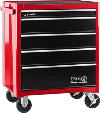 STAYER  688 х 458 х 812 мм, инструментальная тележка с 5 ящиками (38907-5) 38907-5