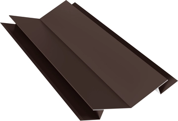 Угол внутренний сложный 75х75 135 градусов Grand Line 0,5 PurLite матовый RAL 8017 шоколад (3м) GL 808510