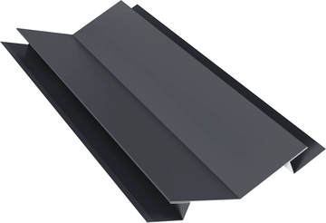 Угол внутренний сложный 75х75 135 градусов Grand Line 0,5 Drap ТХ RAL 7024 мокрый асфальт (2м) GL 808467