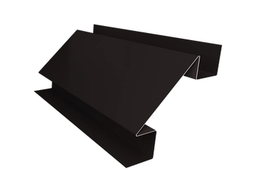 Планка угла внутреннего сложного Блок-хаус новый Grand Line 0,5 Velur RAL 9005 черный (3м) GL 554181