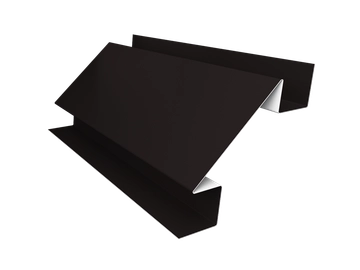 Угол внутренний сложный 75мм Grand Line 0,5 Сатин с пленкой RAL 9005 черный (3м) GL 516246