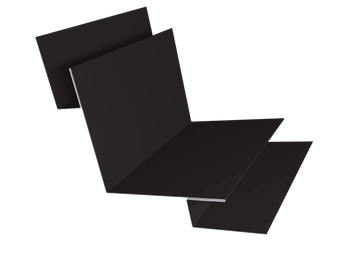 Угол внутренний сложный 90 градусов Grand Line 0,5 Сатин с пленкой RR 32 темно-коричневый (3м) GL 552793