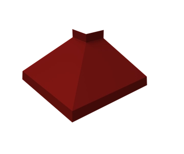 Угол отлива внешний 100 Grand Line 0,5 Сатин с пленкой RAL 3011 коричнево-красный GL 269170